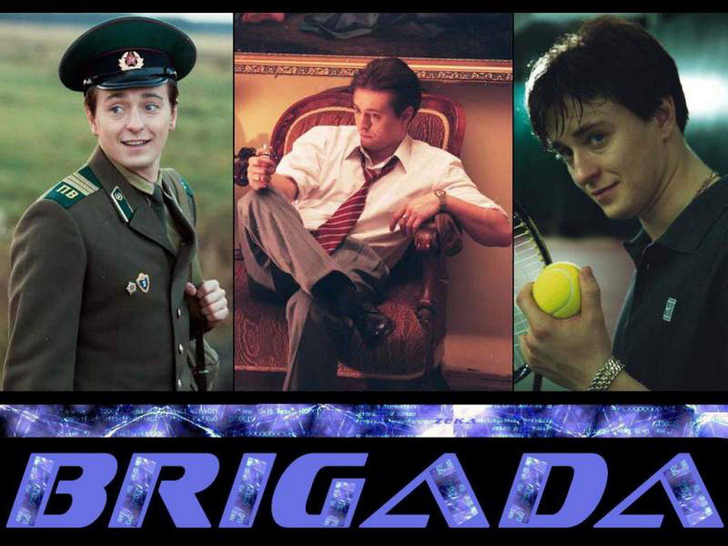 Сергей Безруков_Фото_Актеры советского и российского кино - обои с Сергеем Безруковым из фильма Бригада